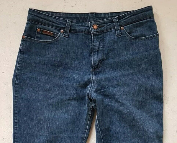 Womens WRANGLER BOOTCUT JEANS Stretch W 30 L 30 Blue Denim