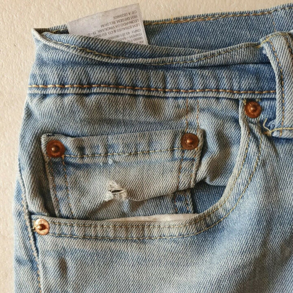 LEVIS 751 JEANS Mens W 32 L 32 VINTAGE BLUE DENIM RED TAB CLASSIC FIT (87)