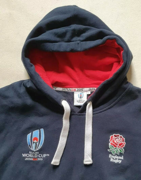 England Rugby Hoodie 2019 World Cup Japan Blue Mens L