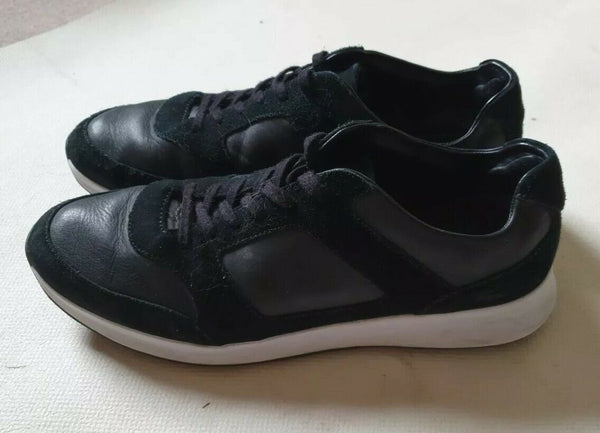 LACOSTE JOGGEUR 2.0 TRAINERS Mens UK 11 EU 46 Black Leather Suede RRP £140