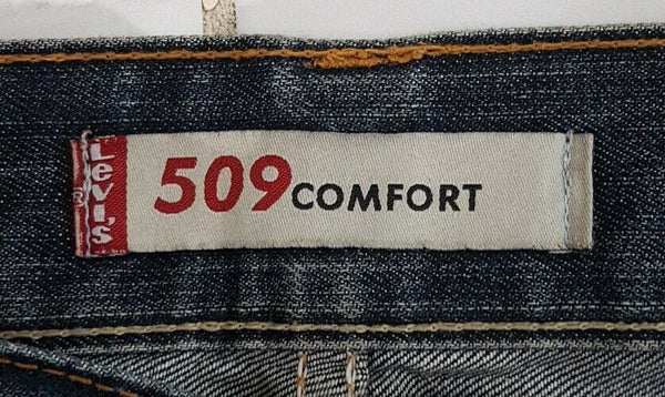 LEVIS 509 JEANS Mens W 32 L 28 BLUE DENIM RED TAB COMFORT FIT (814)