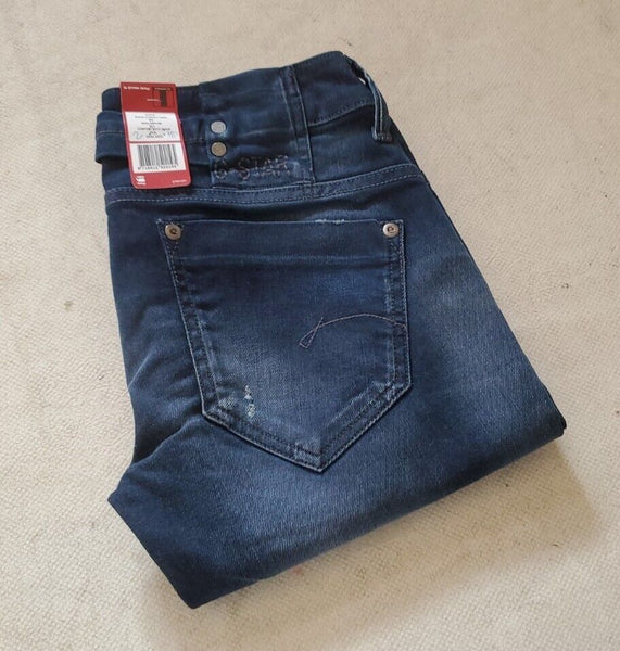 Womens G-STAR RAW Jeans Midge Straight 27 x 32 Slim Denim No 6