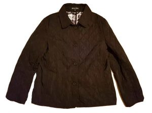 Womens DELLA SPIGA Jacket Diamond Quilted Black Was £180