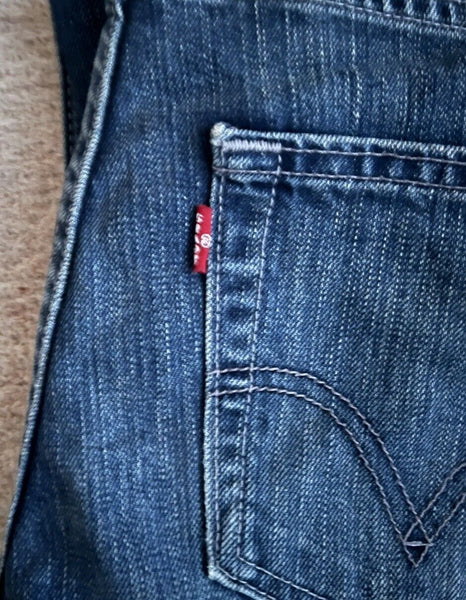 LEVIS 506 JEANS Mens W 28 L 34 vintage blue denim red tab regular fit A72