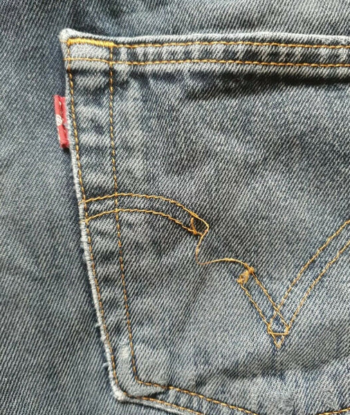 LEVIS 751 Jeans W 34 L 29 Vintage Regular Fit Blue Denim Red Tab (3)