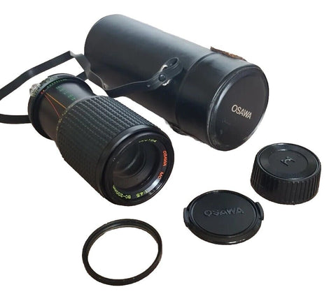 Osawa MC Lens 1:45 80-200mm zoom Lens with Case and Caps Japan