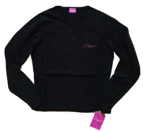 AGENT PROVOCATEUR Jumper Cardigan L'Agent Black Size S Merino Wool RRP £180