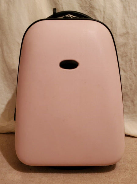 METROPOLIS CABIN SUITCASE and VANITY CASE SET Hardshell 2 Wheels Lock Pink