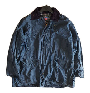 Blue wax jacket mens best sale