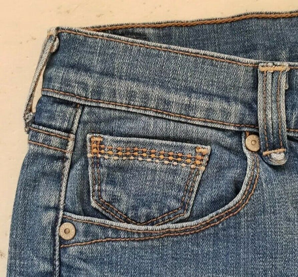 LEVIS 515 CAPRI JEANS Womens BLUE DENIM SIZE W 29 L 20 REGULAR FIT RARE no 1067