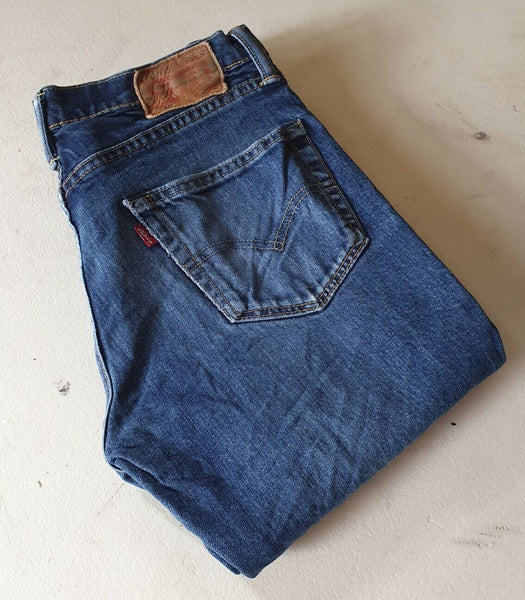 LEVIS 511 JEANS W 30 L 30 Vintage Classic Fit Blue Denim Red Tab (52)