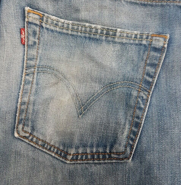 LEVIS 507 JEANS Mens W 33 L 32 BLUE DENIM RED TAB REGULAR FIT no 928