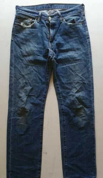 LEVIS 751 JEANS Mens W 34 L 34 Classic Fit Blue Denim Red Tab No 85