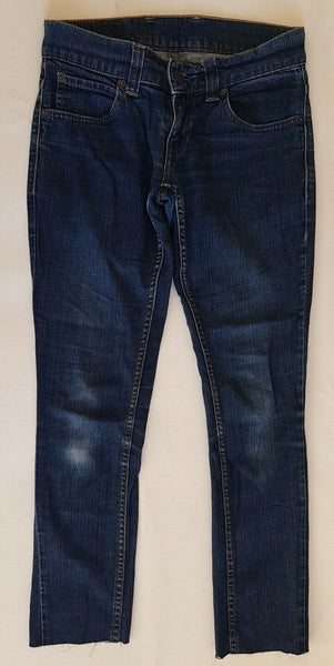 LEVIS 603 JEANS Womens W 28 L 26 BLUE DENIM SKINNY FIT (223)