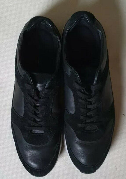 LACOSTE JOGGEUR 2.0 TRAINERS Mens UK 11 EU 46 Black Leather Suede RRP £140