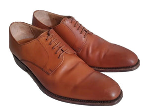 BERWICK 3011-K1 DERBY SHOES Mens UK 7 EU 41 Tan Calf Leather Goodyear Welted