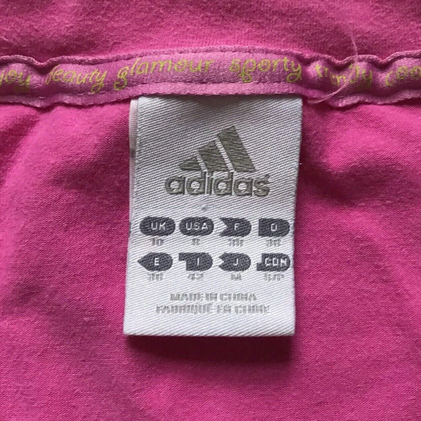 Womens ADIDAS Tshirt T Shirt Pink UK S