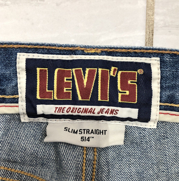 LEVIS 514 JEANS Mens W 29 L 30 BLUE DENIM SLIM STRAIGHT FIT (650)