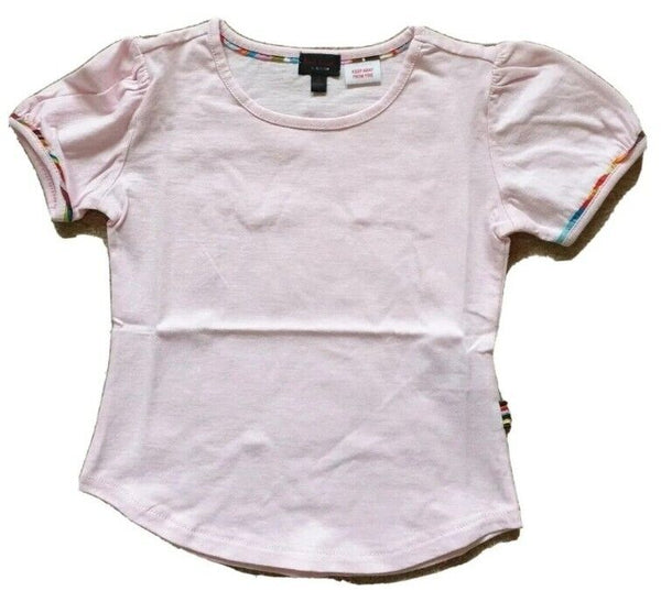 Girls PAUL SMITH Tshirt Baby Grow Age 2 Pink Signature Stripe Age 2 Cotton