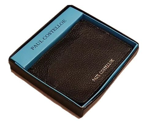 Paul Costelloe Leather Card Holder Wallet Foliage Black Leather New In Box £29