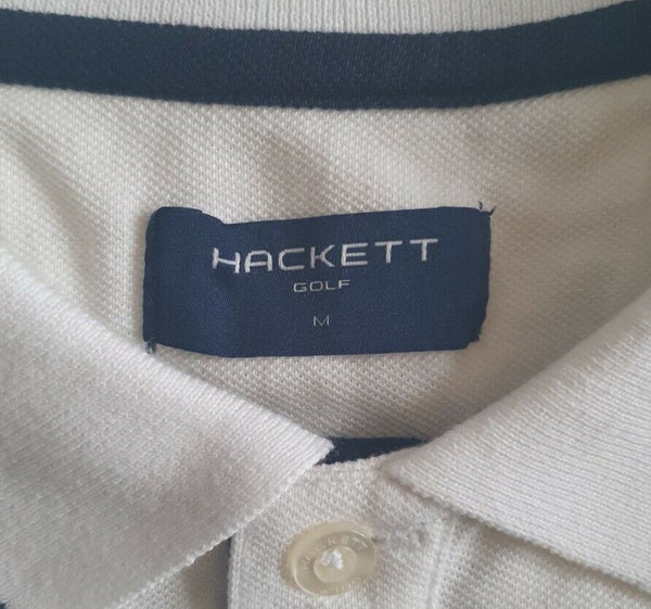 HACKETT POLO SHIRT Mens M White Golf New With Tags
