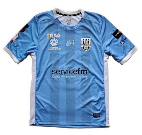 ADELAIDE CITY FC SHIRT JERSEY Mens M Season 2022 Away Futera Blue BRAND NEW