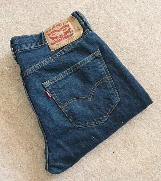 LEVIS 501 JEANS Men’s W 32 L 30 VINTAGE Blue Denim Red Tab Straight Fit B23