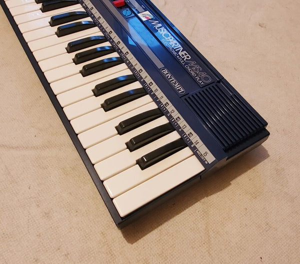 BONTEMPI MUSICPARTNER MS40 Keyboard Blue Vintage 1986 Boxed Fully Tested Mint