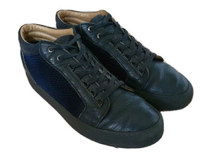 ANDROID HOMME TRAINERS Mens UK 9 EU 43 Propulsion Blue Velvet Leather RRP £230