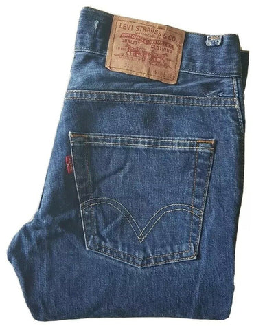 LEVIS 511 JEANS Mens W 30 L 32 VINTAGE BLUE DENIM RED TAB SLIM FIT (93)