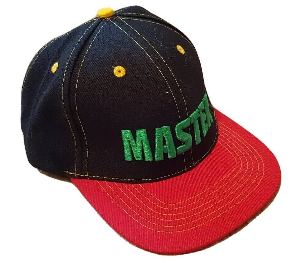 MASTER Baseball Cap One Size Snapback Black Red New With Tags