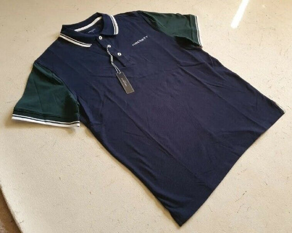 HACKETT Polo Shirt Mens M Atlantic Blue Green Golf Brand New With Tags