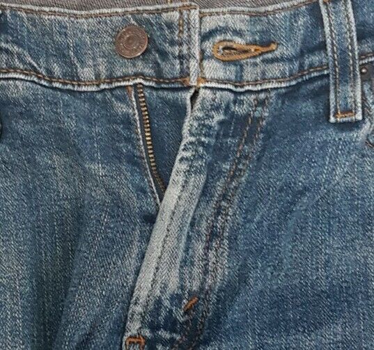 LEVIS 514 JEANS Mens W 32 L 34 BLUE DENIM RED TAB SLIM STRAIGHT FIT (776)