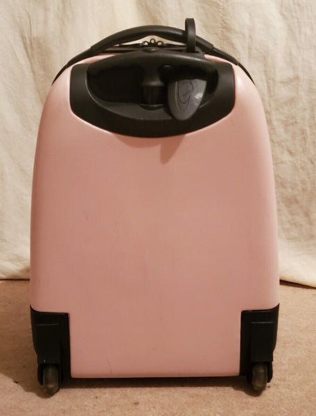 METROPOLIS CABIN SUITCASE and VANITY CASE SET Hardshell 2 Wheels Lock Pink