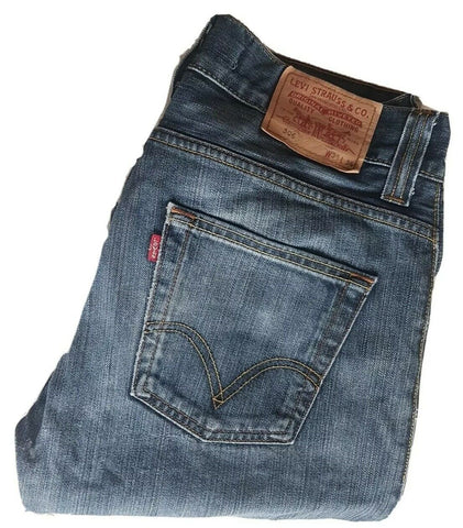 LEVIS 506 JEANS Mens W 32 L 32 VINTAGE BLUE DENIM RED TAB CLASSIC FIT (211)