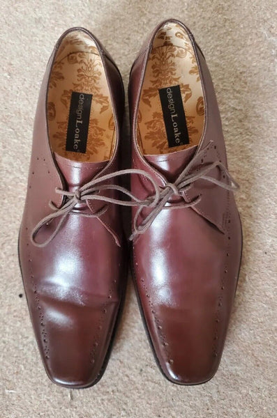 LOAKE QUINN SHOES Mens UK 6.5 EU 40 Brown Seam Stitched Goodyear Welted