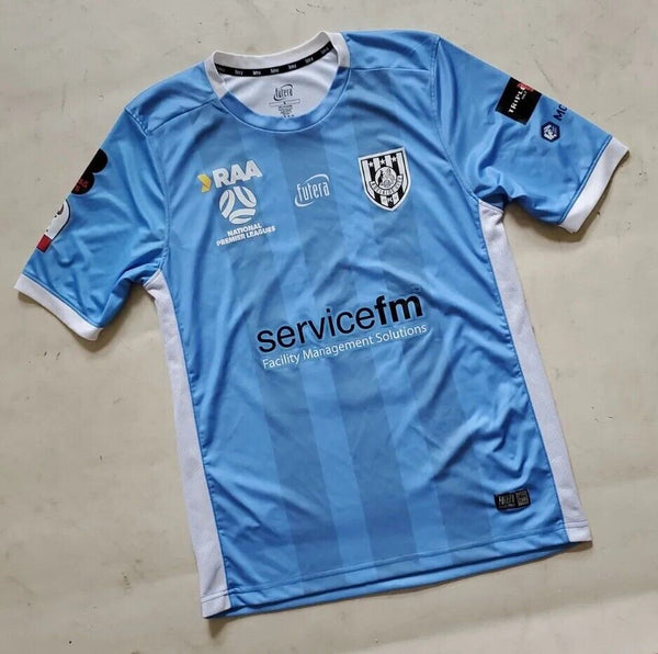 ADELAIDE CITY FC SHIRT JERSEY Mens M Season 2022 Away Futera Blue BRAND NEW