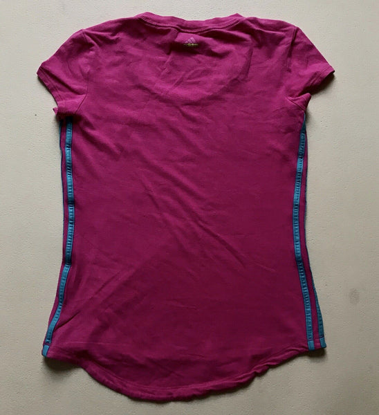 Womens ADIDAS Tshirt T Shirt Pink UK S