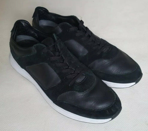 LACOSTE JOGGEUR 2.0 TRAINERS Mens UK 11 EU 46 Black Leather Suede RRP £140