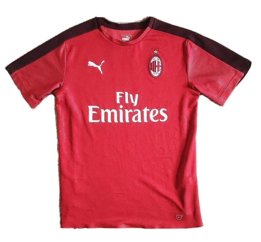 AC MILAN FC FOOTBALL SHIRT JERSEY Mens M 2018 2019 THIRD SHIRT PUMA DRY CELL