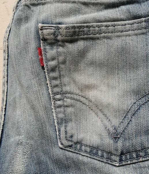 LEVIS 506 JEANS Mens W 31 L 34 BLUE DENIM RED TAB STANDARD FIT (1059)