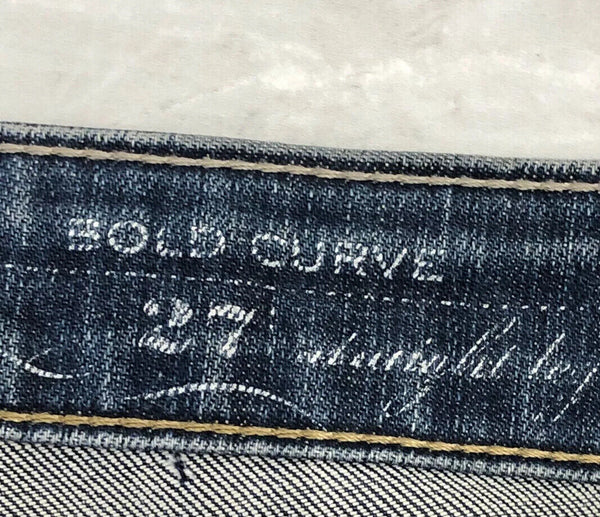 LEVIS JEANS Womens BOLD CURVE BLUE STRAIGHT FIT SIZE W 27 L 30 (600)