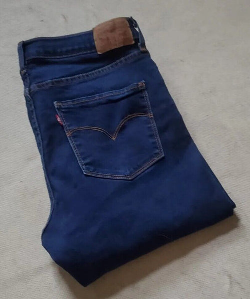 LEVIS 511 Jeans Womens W 30 L 32 Indigo Blue Denim Slim Fit Stretch Red Tab