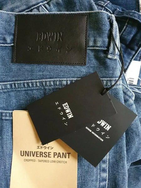 EDWIN JEANS Mens W 36 L 27 Universe Pant Cropped Low RRP £180 BNWT