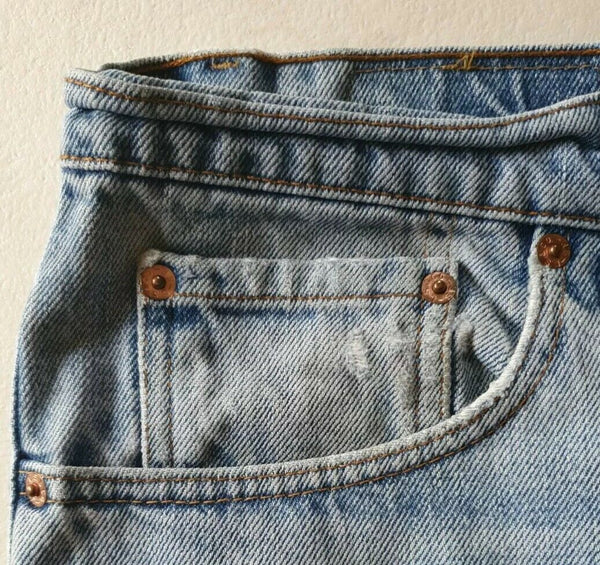 LEVIS 550 JEANS Mens W 38 L 30 Classic Fit Red Tab Blue Denim No 63