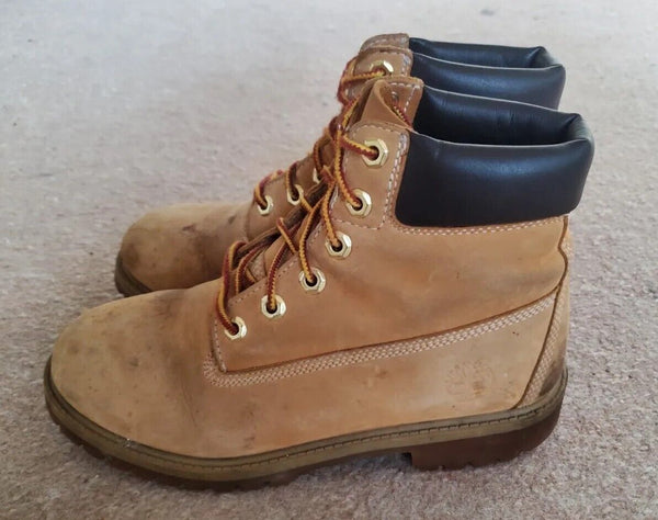 TIMBERLAND BOOTS Womens UK 4.5 EU 37.5 Classic 6 Inch Wheat Nubuck Leather