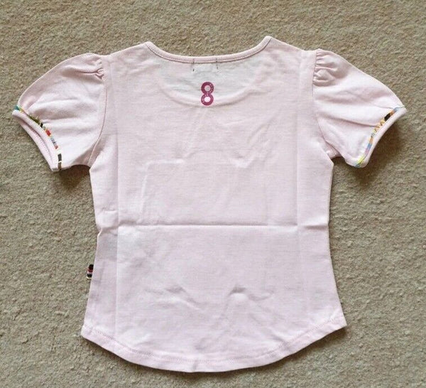 Girls PAUL SMITH Tshirt Baby Grow Age 2 Pink Signature Stripe Age 2 Cotton