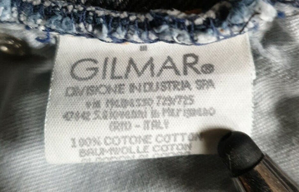 ICEBERG ICE J Skirt Womens UK 10 Blue Cotton Denim Gilmar Made In Italy