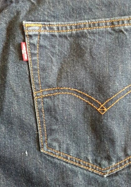 LEVIS 501 JEANS Men’s W 32 L 30 VINTAGE Blue Denim Red Tab Straight Fit B23