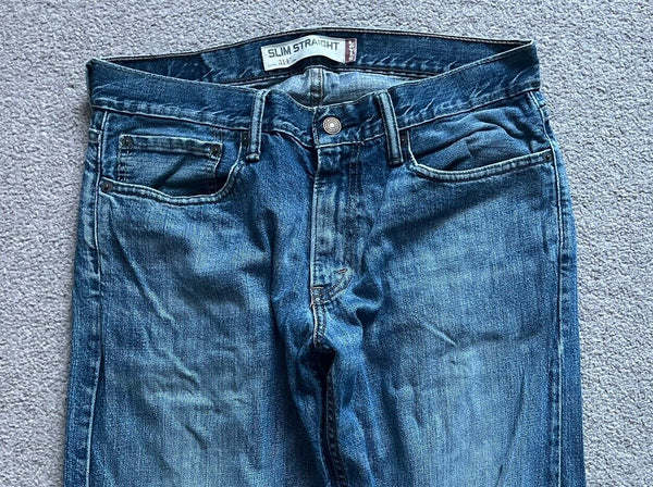 LEVIS 514 JEANS Mens W 32 L 32  vintage blue denim red tab regular fit A73